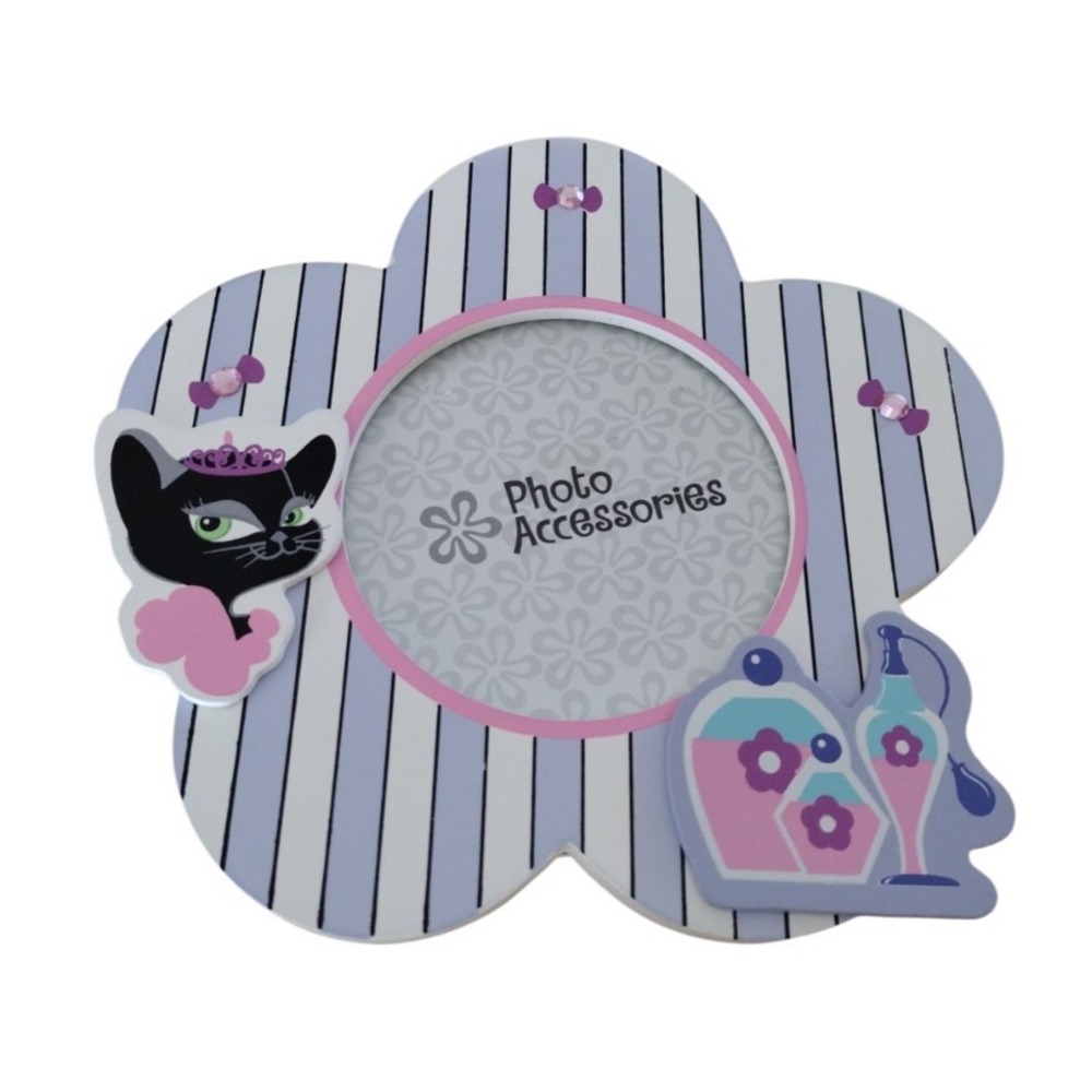 Novelty Wooden Picture Frame Cats Lovers Multicolor Selfstand